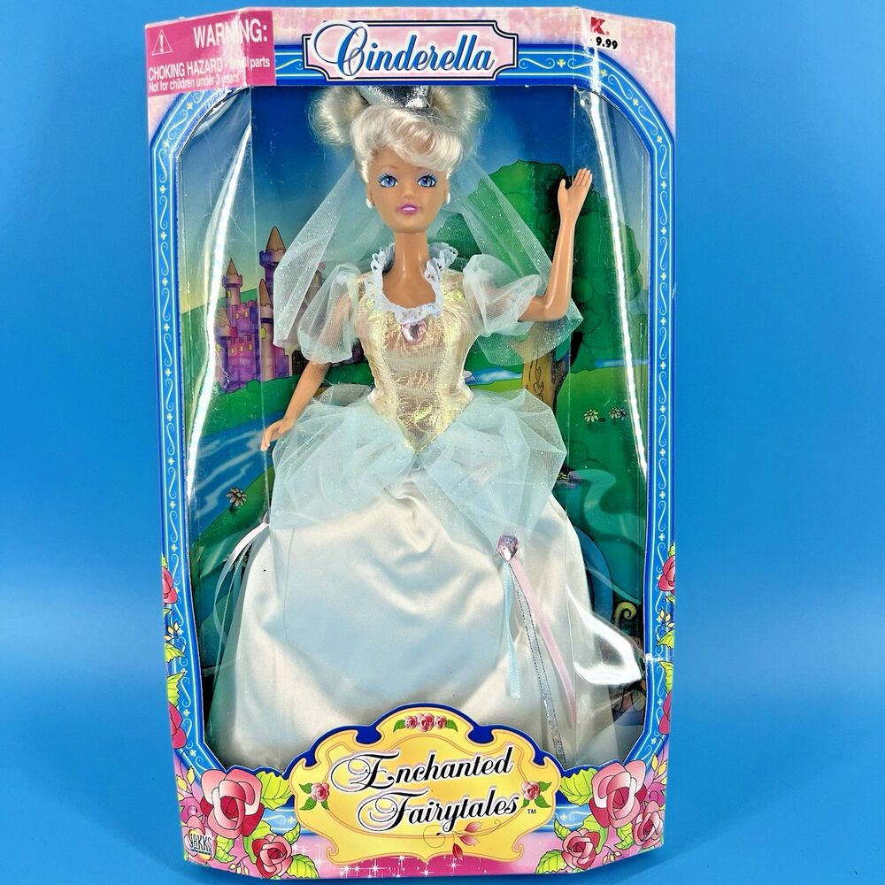 VTG 1997 Jakks Pacific ENCHANTED FAIRYTALES "CINDERELLA" Doll *SEALED*NRFB*NEW*